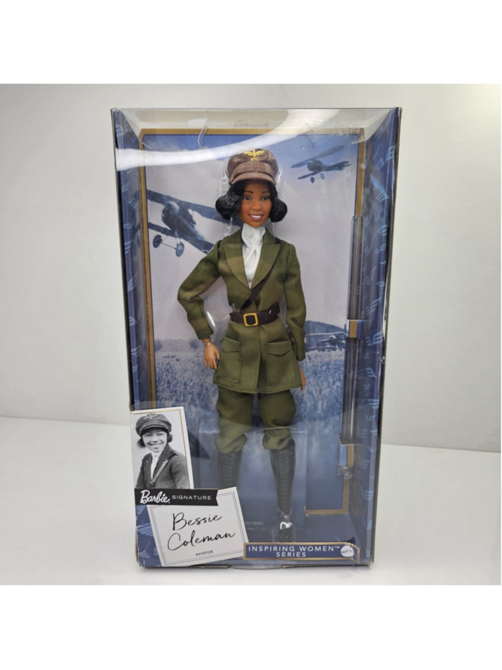 Barbie Inspiring Women Bessie Coleman, Damaged Box, Black History Month, Aviator